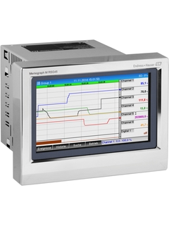 Advanced Data Manager Memograph M, RSG45 com frente em aço inoxidável e operação por toque