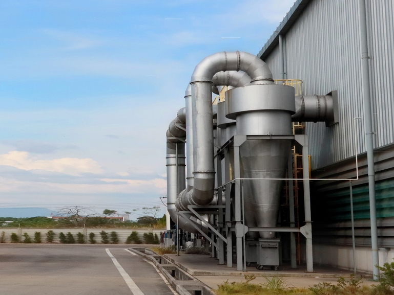 Industrial dust collectors to filter dust and contaminants from the air