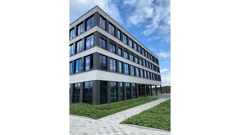 Außenansicht Hauptsitz der Endress+Hauser BioSense GmbH, FRIZ Freiburger Innovationszentrum